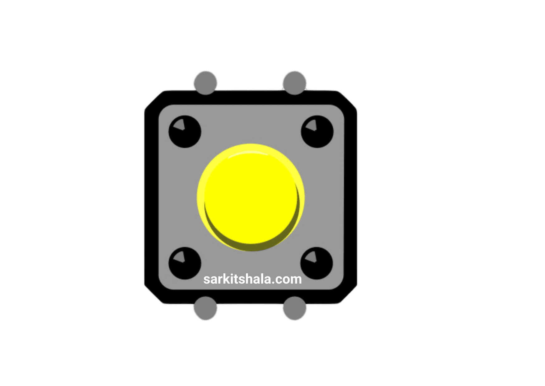 Interfacing Push Button With Oled - Circuit Diagram