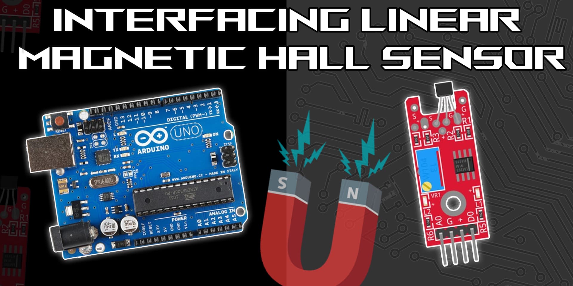 Interfacing Linear Magnetic Hall Sensor with Arduino