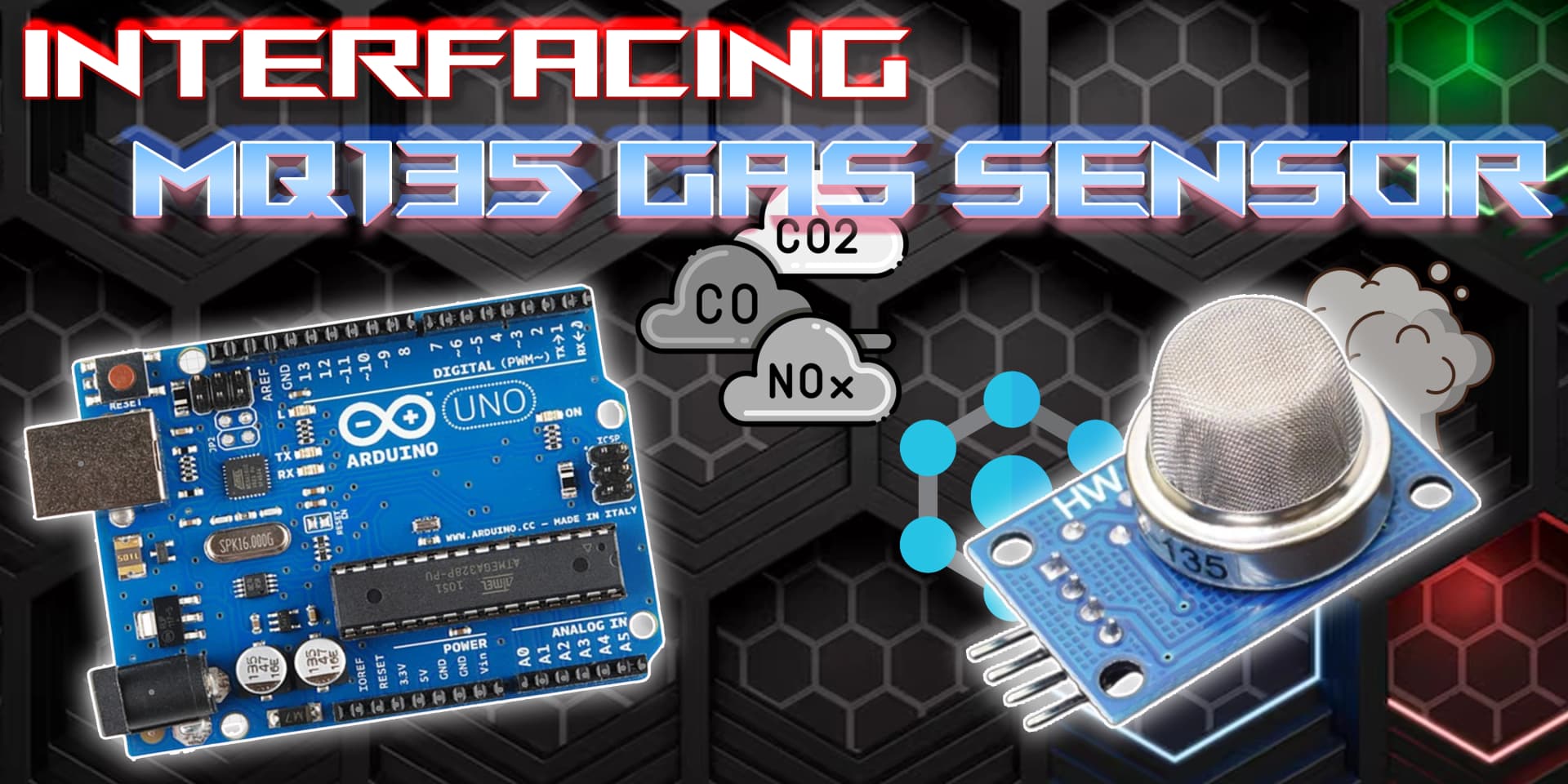 Interfacing MQ-135 Air Quality/Gas Sensor with Arduino