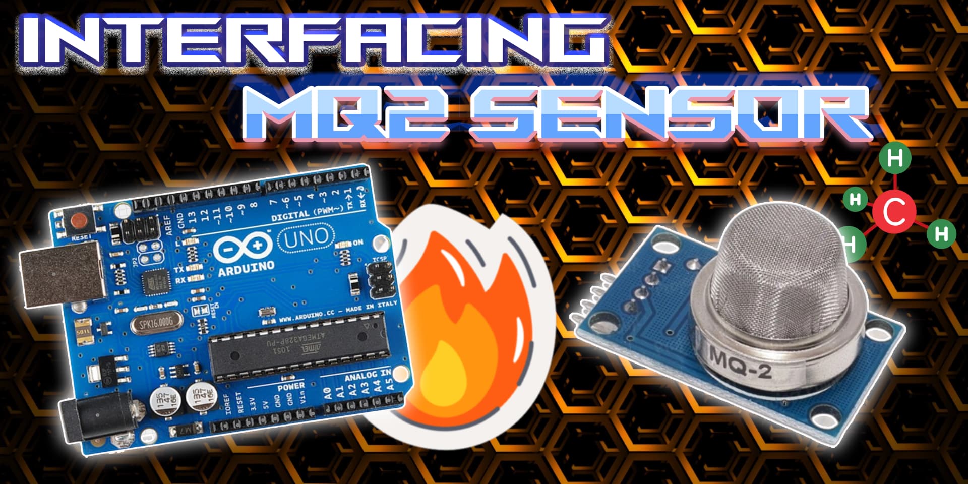 Interfacing MQ-2 Smoke LPG Butane Hydrogen Gas Sensor Detector Module with Arduino