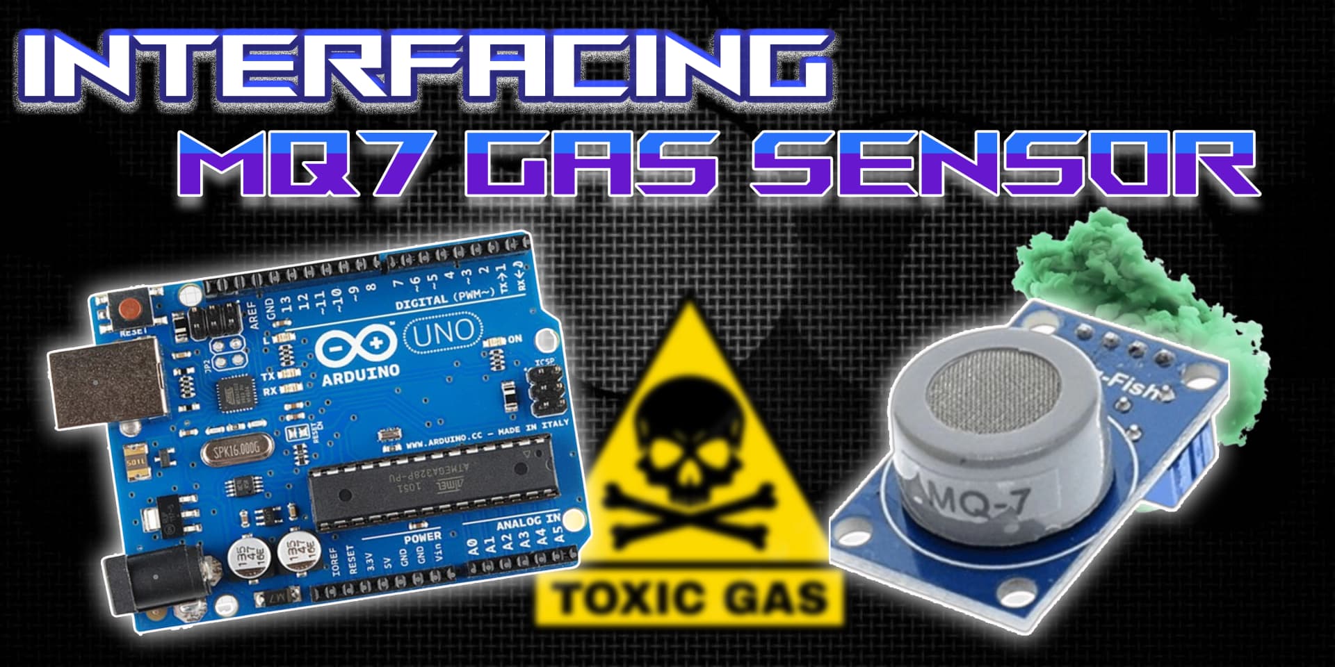 Interfacing MQ-7 CO Carbon Monoxide Coal Gas Sensor Module with Arduino