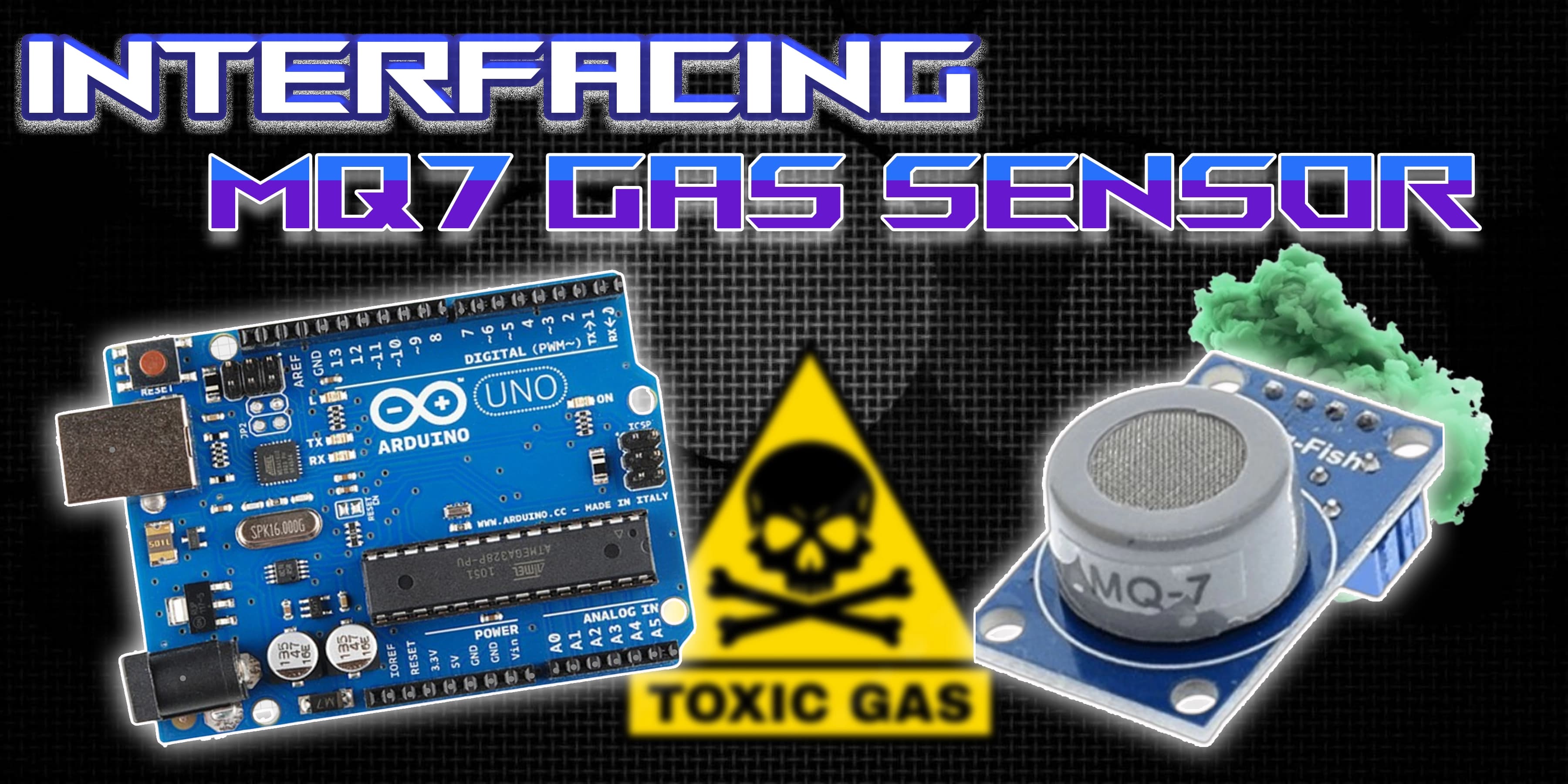 Interfacing MQ-7 CO Carbon Monoxide Coal Gas Sensor Module with Arduino