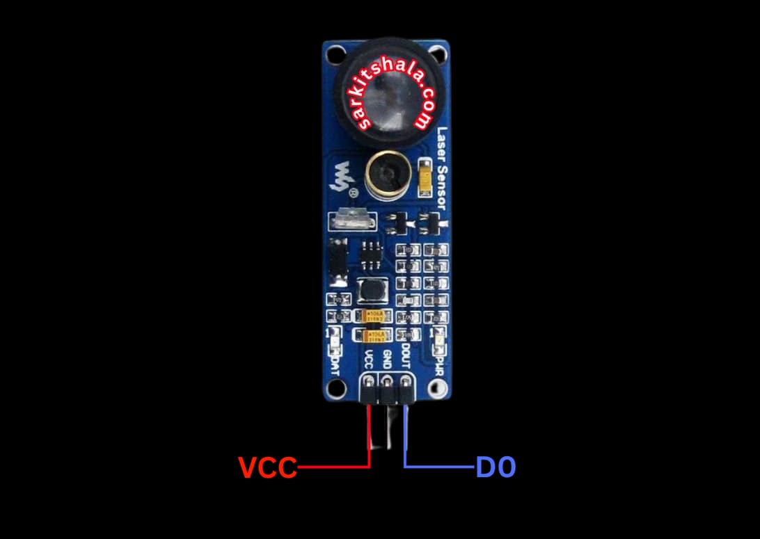 Interfacing Laser Sensor with Arduino diagram
