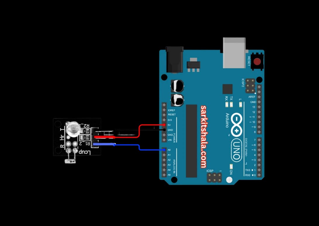 Interfacing Finger Detecting Heartbeat with Arduino circuit