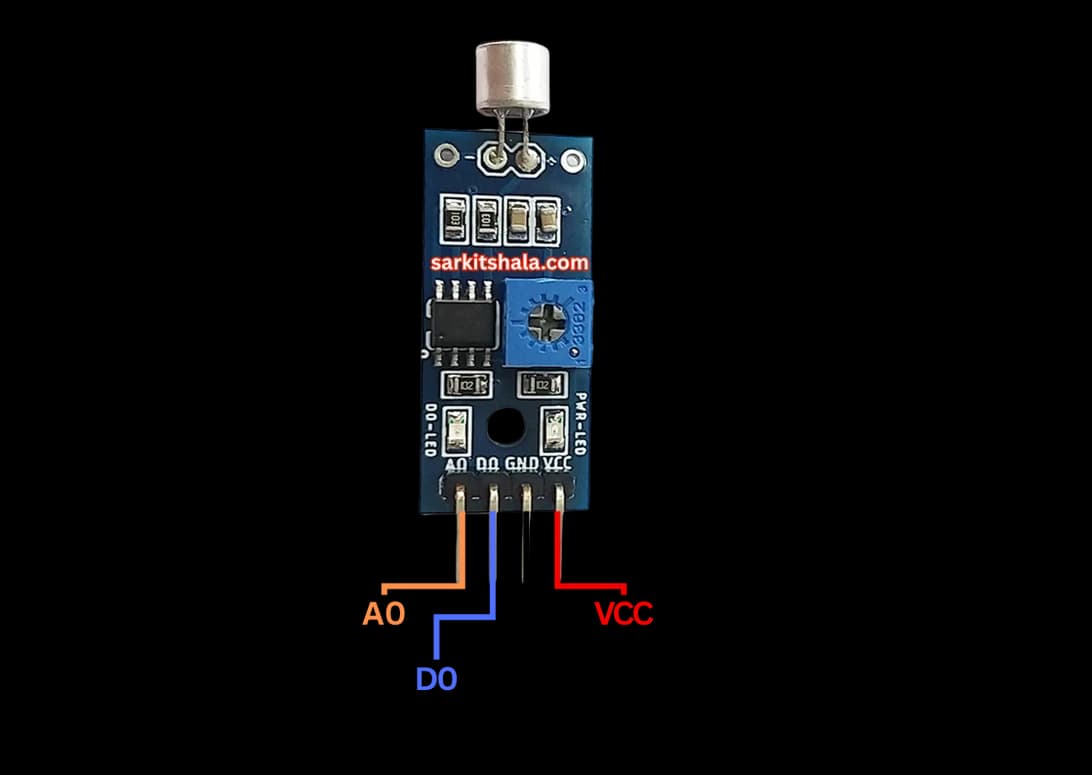 Interfacing Sound Sensor with Arduino diagram