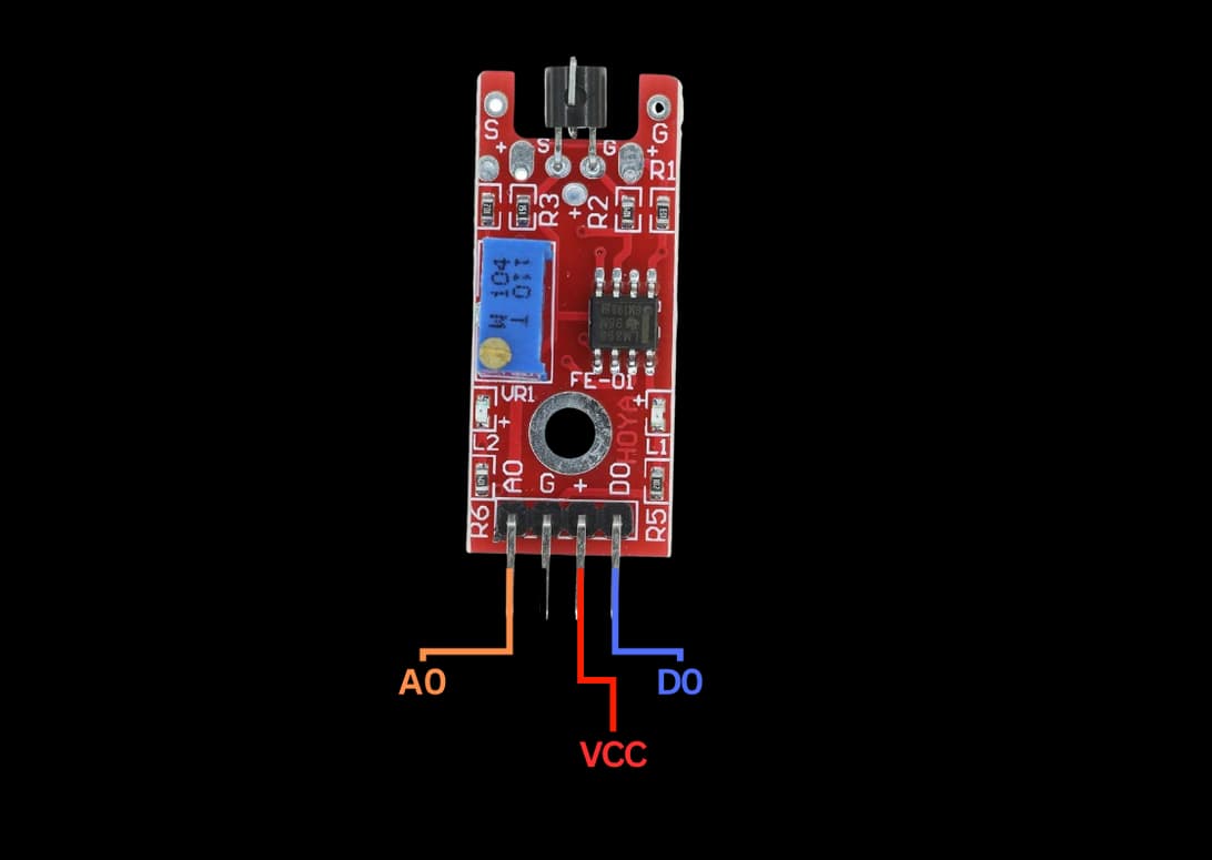 Interfacing Metal Touch Sensor with Arduino diagram